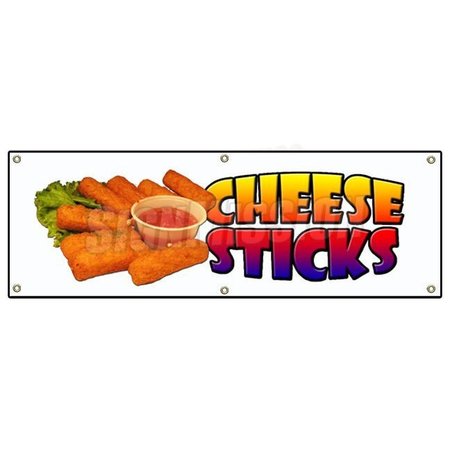 CHEESE STICKS BANNER SIGN mozzarella concession new fried fry hot fresh -  SIGNMISSION, B-72 Cheese Sticks